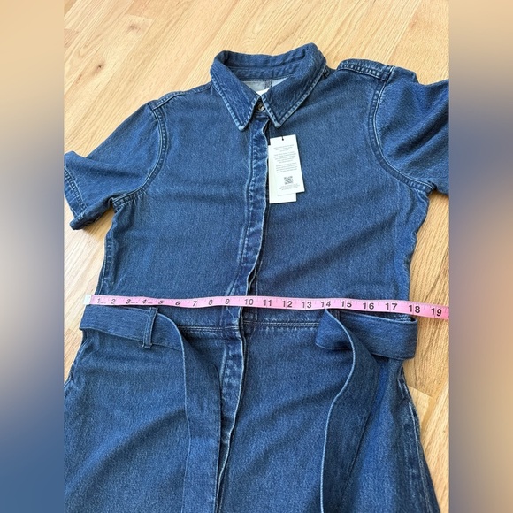 NEW WITH TAGS 7 For All Mankind Denim Shirtdress Lyocell Size Large - Picture 11 of 16